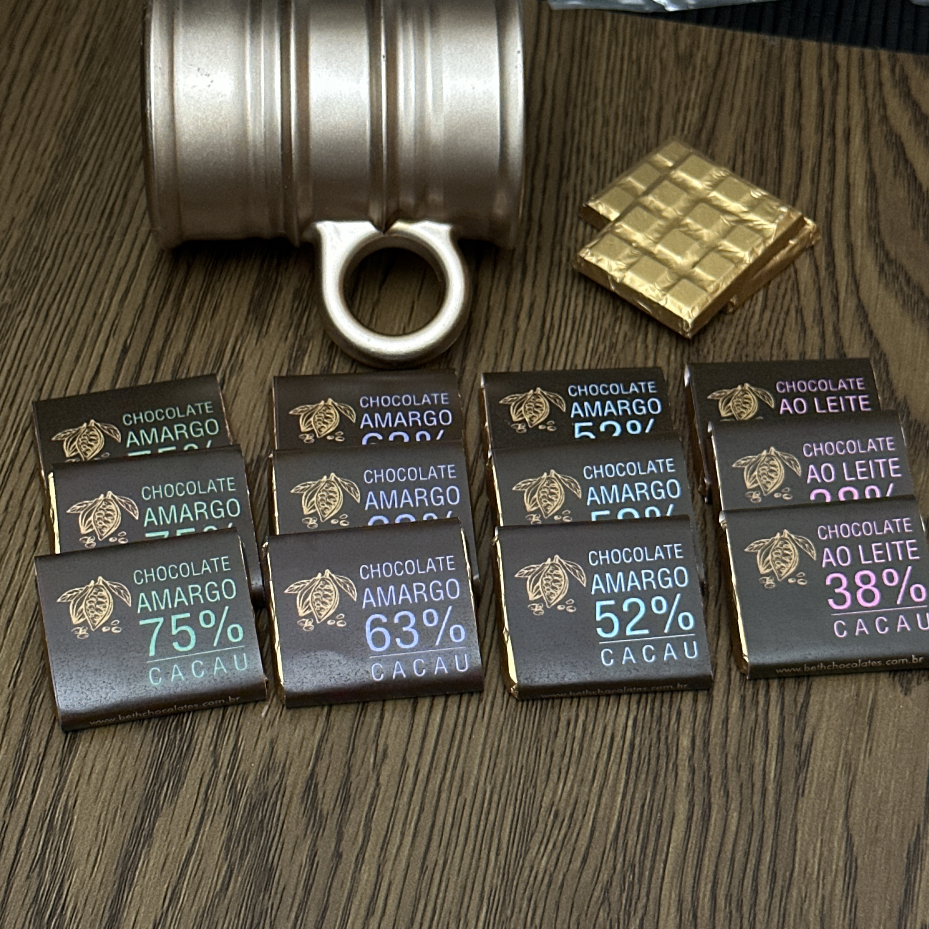 TABLETE XADREZ CACAU SORTIDOS 